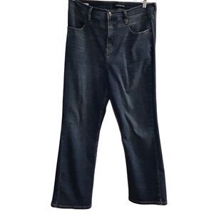 Calvin Klein Women's‎ High Rise Dark Wash Jeans Size 16 Eco-Friendly